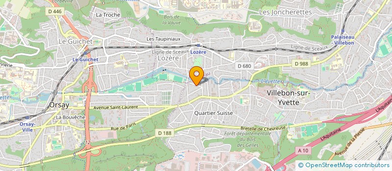 localisation de l'entreprise LES ALEXINES à VILLEBON-SUR-YVETTE