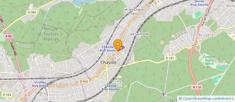 localisation de l'entreprise LES ALGUES à CHAVILLE