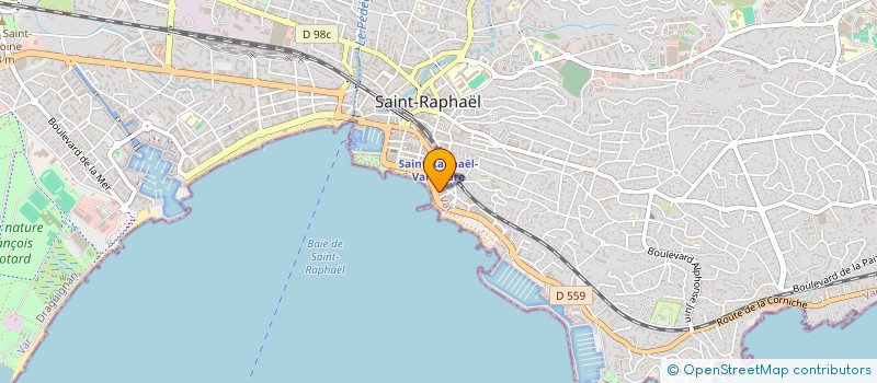 localisation de l'entreprise LES ALGUES à SAINT-RAPHAEL