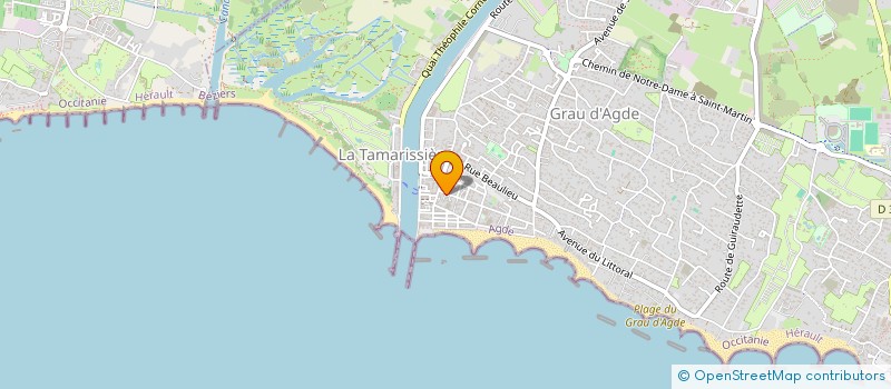 localisation de l'entreprise LES ALGUES DU GRAU  AGDE