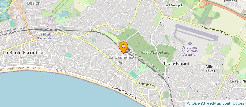 localisation de l'entreprise LES ALGUES DU VERMONT  LA BAULE-ESCOUBLAC