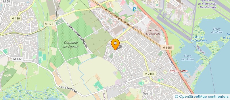 localisation de l'entreprise LES ALGUES MARINES NL  PEROLS