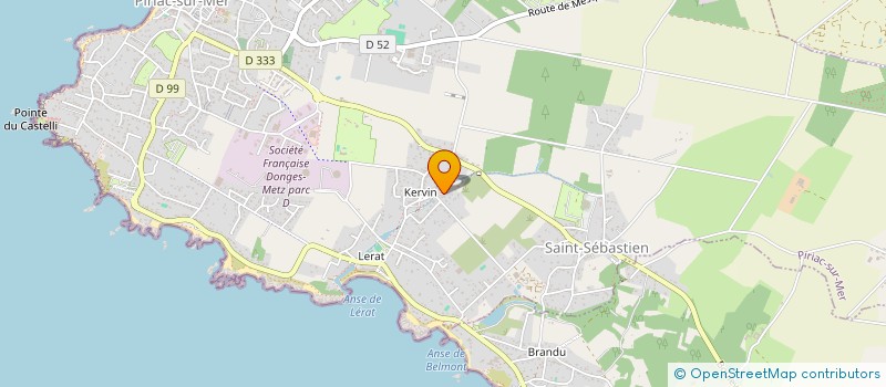 localisation de l'entreprise LES ALGUISTES DU CASTELLI à PIRIAC-SUR-MER