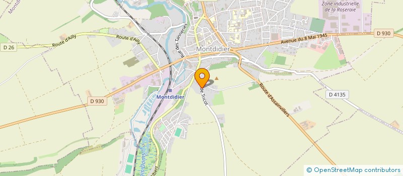 localisation de l'entreprise LES ALIENS DU DESERT à MONTDIDIER
