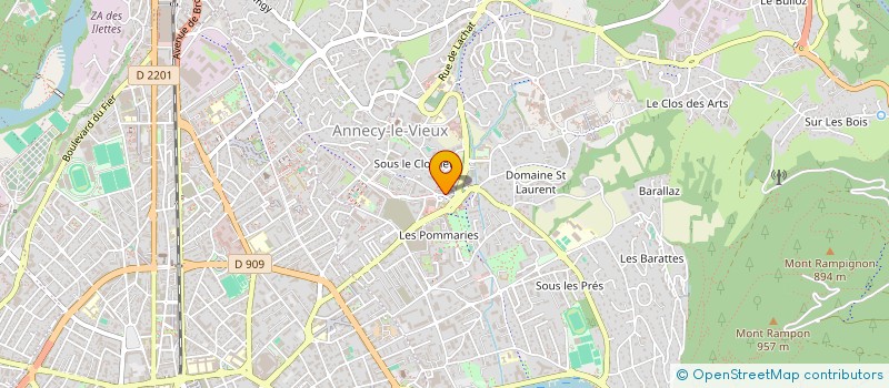localisation de l'entreprise LES ALIGNEES à ANNECY