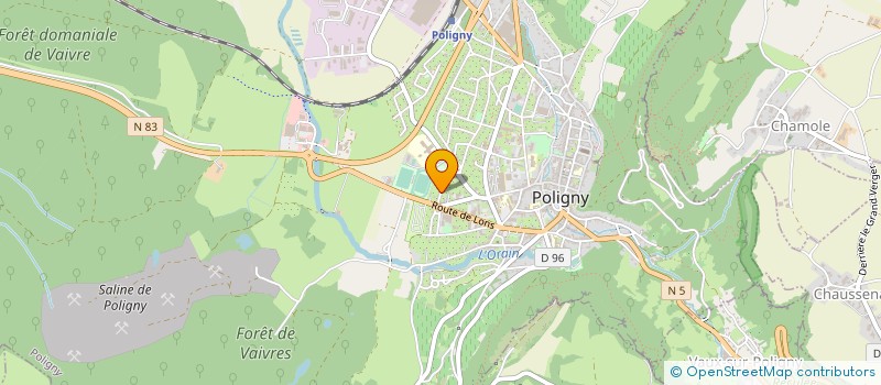 localisation de l'entreprise LES ALISIERS  POLIGNY