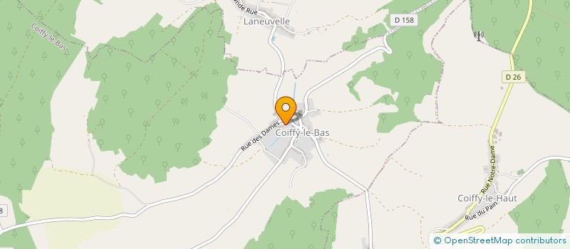 localisation de l'entreprise LES ALISIERS à COIFFY-LE-BAS