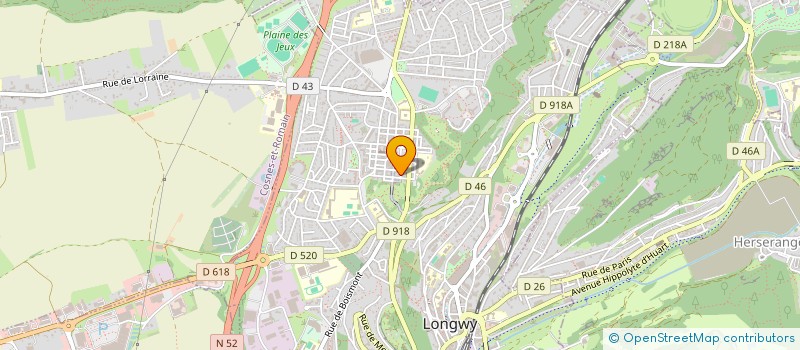 localisation de l'entreprise LES ALISIERS à LONGWY