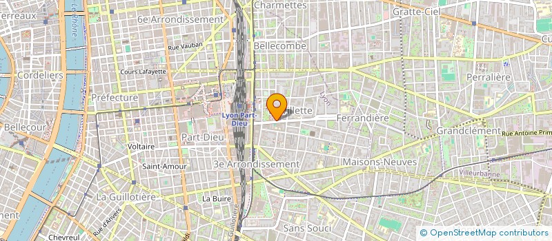 localisation de l'entreprise LES ALIZES  LYON