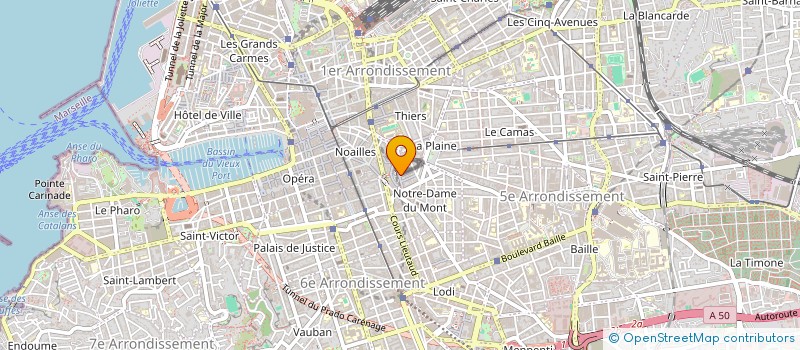 localisation de l'entreprise LES ALIZES à MARSEILLE