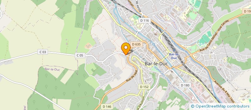 localisation de l'entreprise LES ALIZES à BAR-LE-DUC