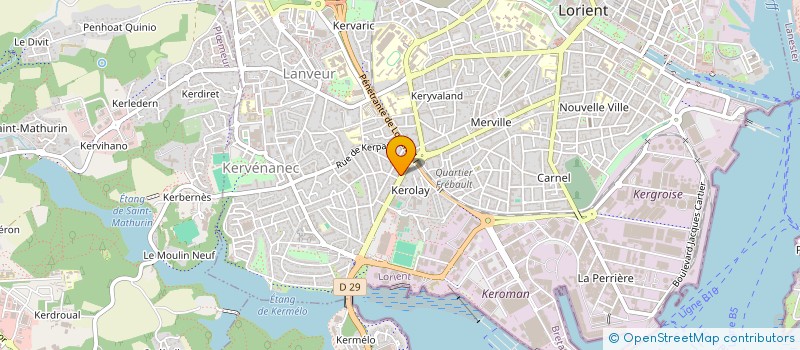 localisation de l'entreprise LES ALIZES à LORIENT