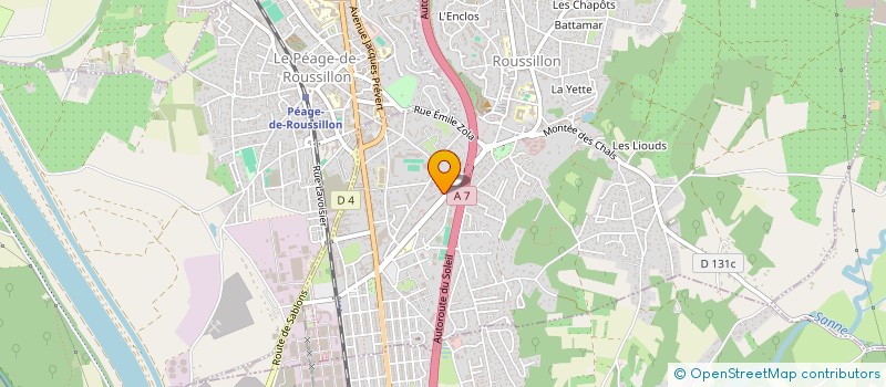 localisation de l'entreprise LES ALIZES  ROUSSILLON