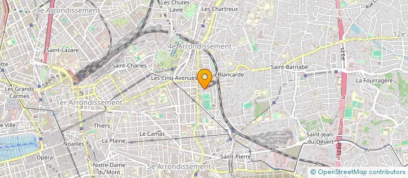 localisation de l'entreprise LES ALIZES à MARSEILLE