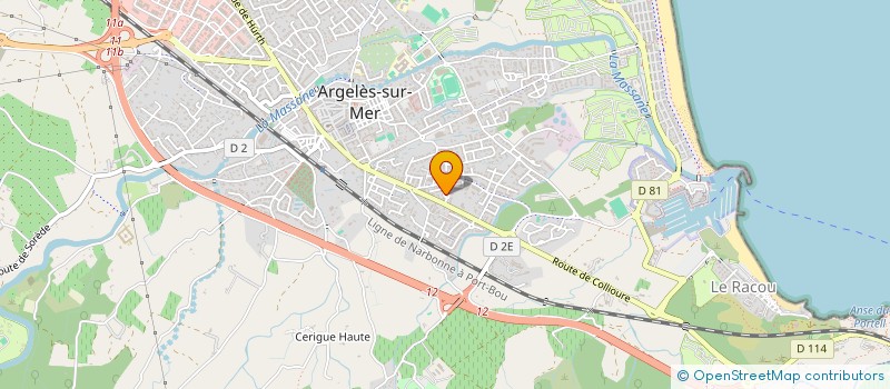 localisation de l'entreprise LES ALIZES à ARGELES-SUR-MER