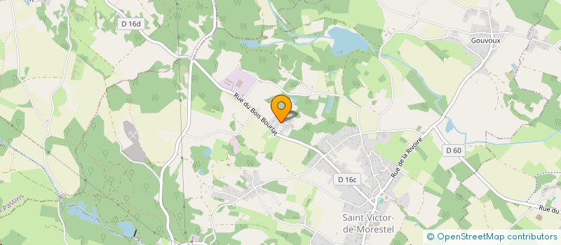 localisation de l'entreprise LES ALIZES  SAINT-VICTOR-DE-MORESTEL