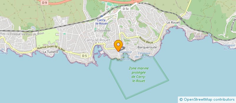 localisation de l'entreprise LES ALIZES  CARRY-LE-ROUET