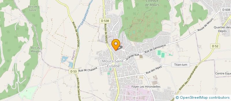 localisation de l'entreprise LES ALIZES  MOURS-SAINT-EUSEBE