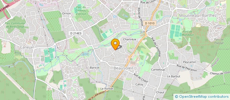 localisation de l'entreprise LES ALIZES  GRADIGNAN