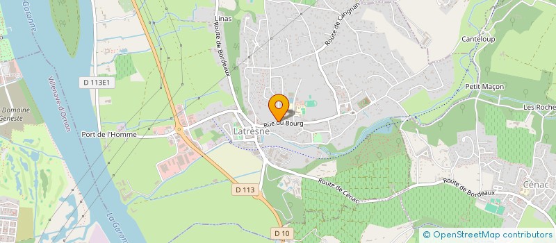 localisation de l'entreprise LES ALIZES  LATRESNE