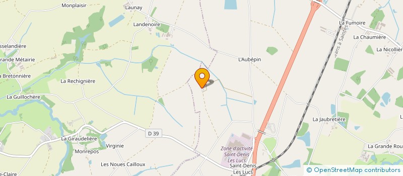 localisation de l'entreprise LES ALIZES  SAINT-DENIS-LA-CHEVASSE