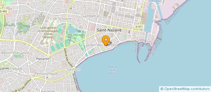 localisation de l'entreprise LES ALIZES  SAINT-NAZAIRE