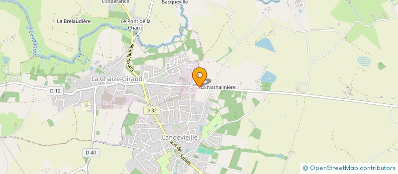 localisation de l'entreprise LES ALIZES à LANDEVIEILLE