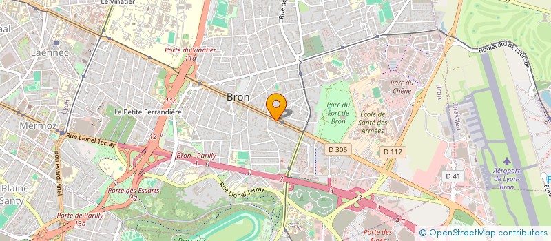 localisation de l'entreprise LES ALIZES à BRON