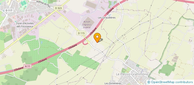 localisation de l'entreprise LES ALIZES  VERRIERES-EN-ANJOU