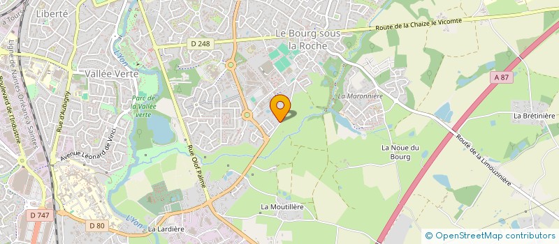 localisation de l'entreprise LES ALIZES  LA ROCHE-SUR-YON
