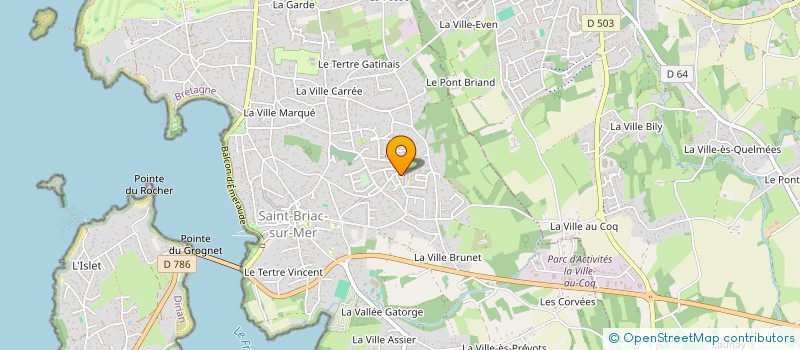 localisation de l'entreprise LES ALIZES BRETONS  SAINT-BRIAC-SUR-MER