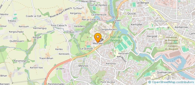 localisation de l'entreprise LES ALIZES LE VENT DU BIEN-ETRE à BREST