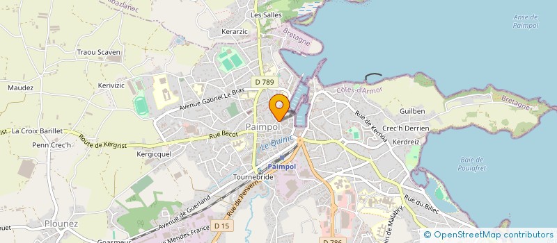 localisation de l'entreprise LES ALIZES PAIMPOL  PAIMPOL