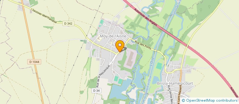 localisation de l'entreprise LES ALLDARTS DE MOY DE L'AISNE à MOY-DE-L'AISNE