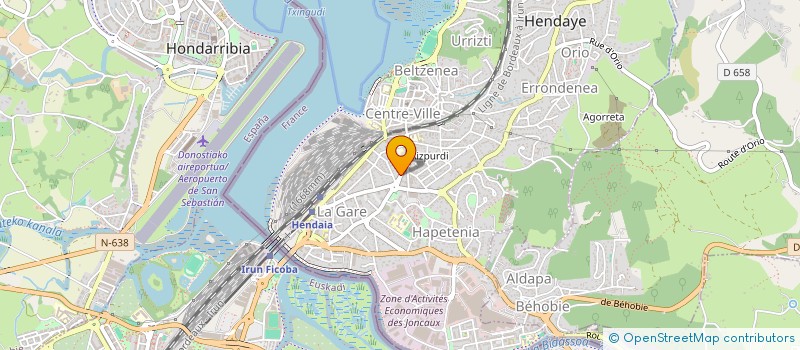 localisation de l'entreprise LES ALLEES  HENDAYE