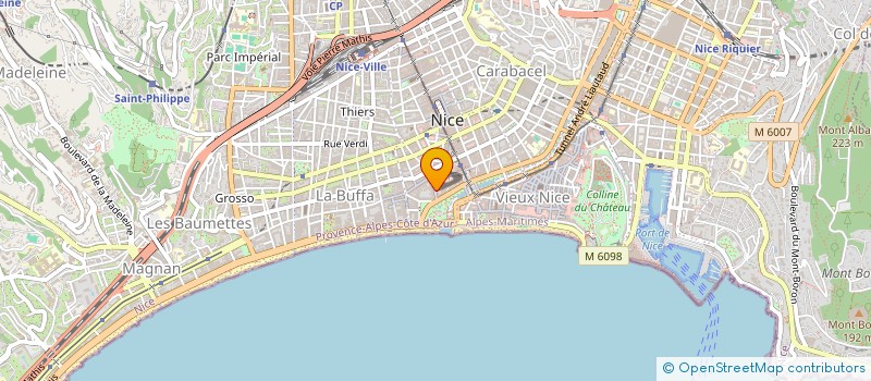 localisation de l'entreprise LES ALLEES à NICE