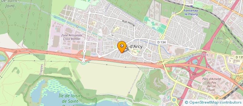 localisation de l'entreprise LES ALLEES D'ARCY  BOIS-D'ARCY