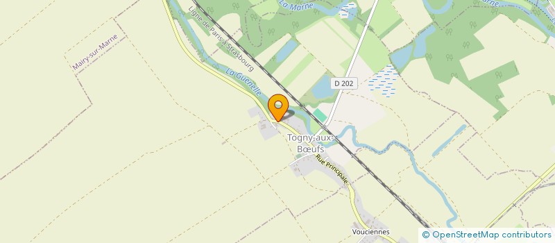 localisation de l'entreprise LES ALLEES D'ELIE  TOGNY-AUX-BUFS