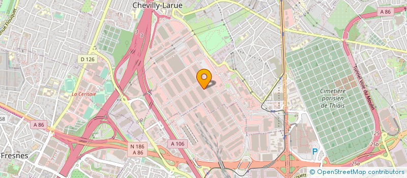 localisation de l'entreprise LES ALLEES DU MARCHE  CHEVILLY-LARUE