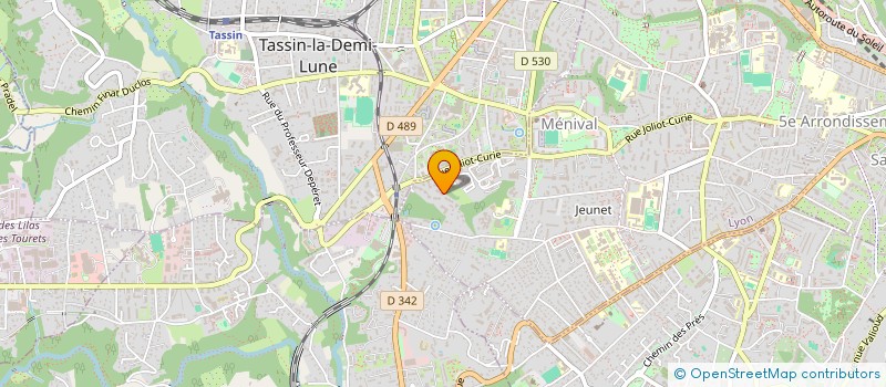 localisation de l'entreprise LES ALLEES DU PARC  LYON