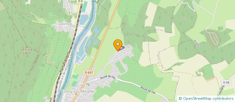 localisation de l'entreprise LES ALLIES CLB SCI  CORNY-SUR-MOSELLE