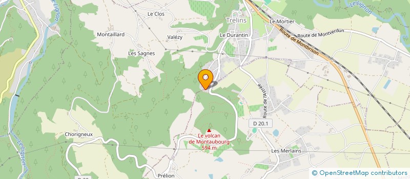 localisation de l'entreprise LES ALLIES DE THOMAS.  TRELINS