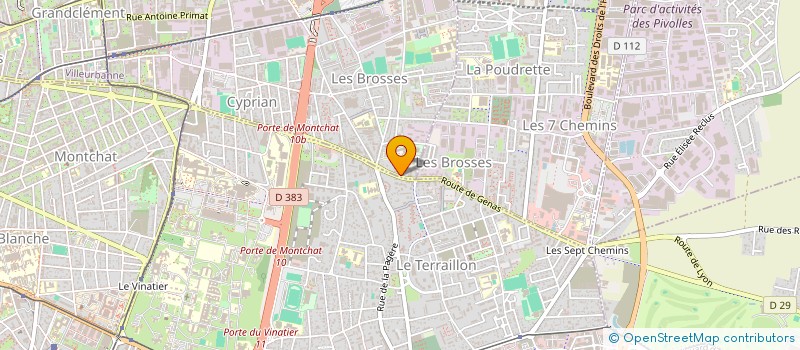 localisation de l'entreprise LES ALLIES DU COEUR  VILLEURBANNE