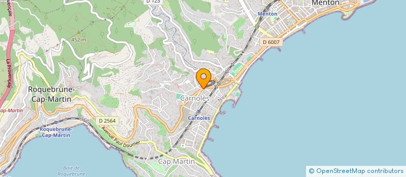 localisation de l'entreprise LES ALLOBROGES  ROQUEBRUNE-CAP-MARTIN
