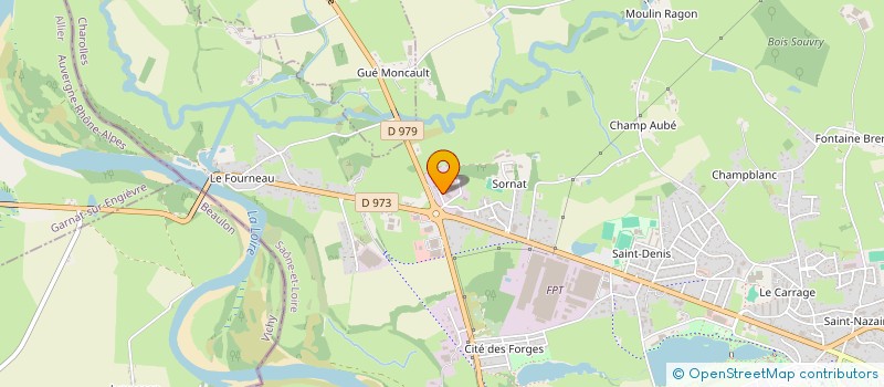 localisation de l'entreprise LES ALLOUETTES à BOURBON-LANCY