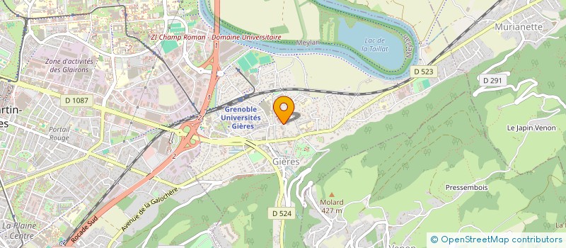 localisation de l'entreprise LES ALLOUX  GIERES