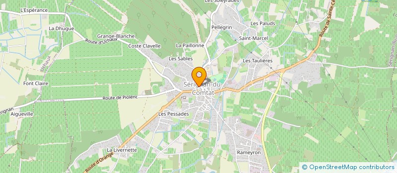 localisation de l'entreprise LES ALLUMES  SERIGNAN-DU-COMTAT