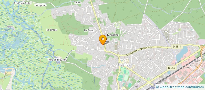 localisation de l'entreprise LES ALMADIES  BIGANOS