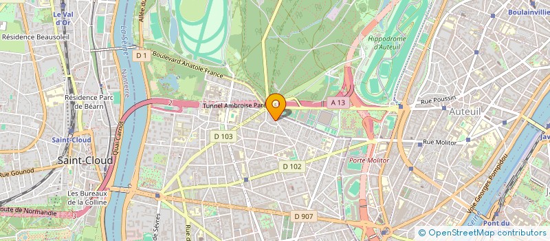 localisation de l'entreprise LES ALMEIADES à BOULOGNE-BILLANCOURT