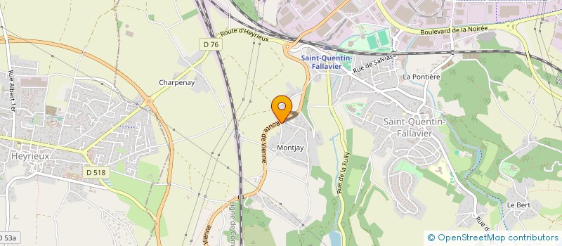 localisation de l'entreprise LES ALOUETTES à SAINT-QUENTIN-FALLAVIER